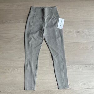 Athleta Herringbone Delancey Tights in Gray, size XS, NWT